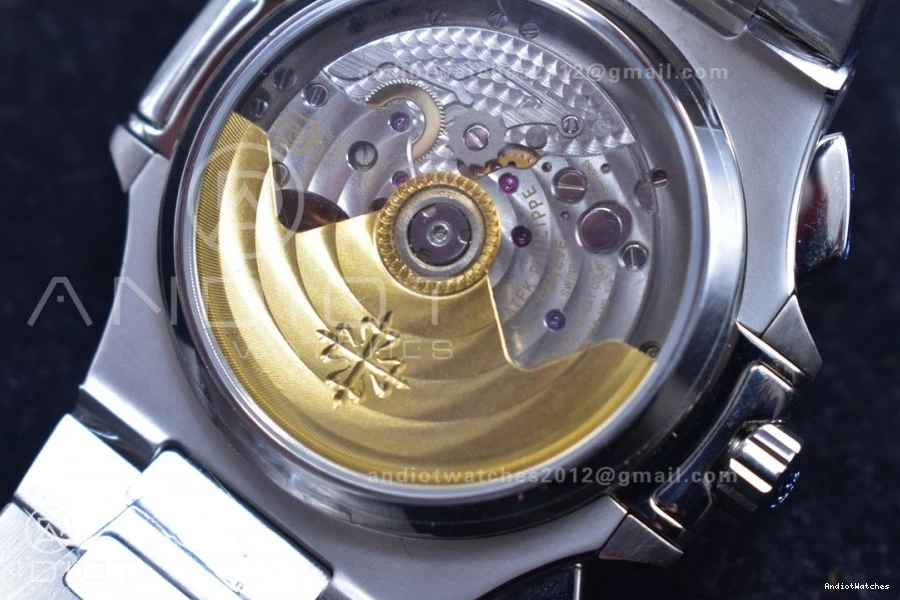 5980 Cozy Wht SS SS Stk A7750 Chrono Mod Date Nautilus PPF 435 1117